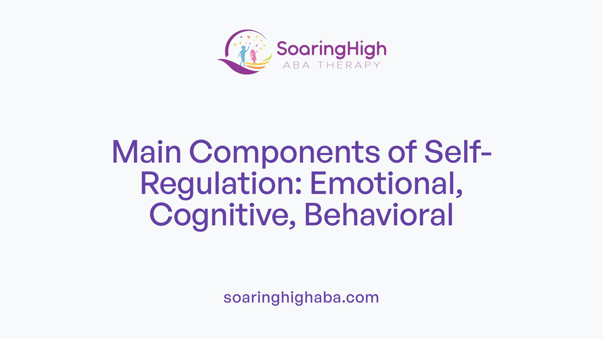 Main Components of Self-Regulation: Emotional, Cognitive, Behavioral
