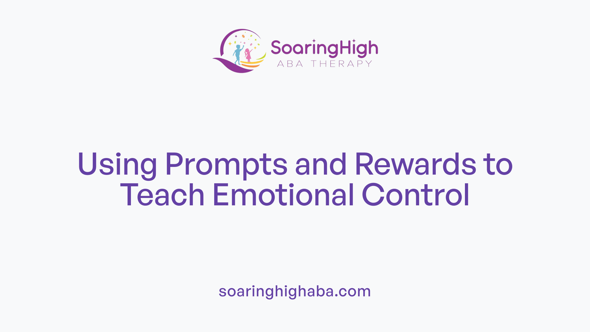 Using Prompts and Rewards to Teach Emotional Control