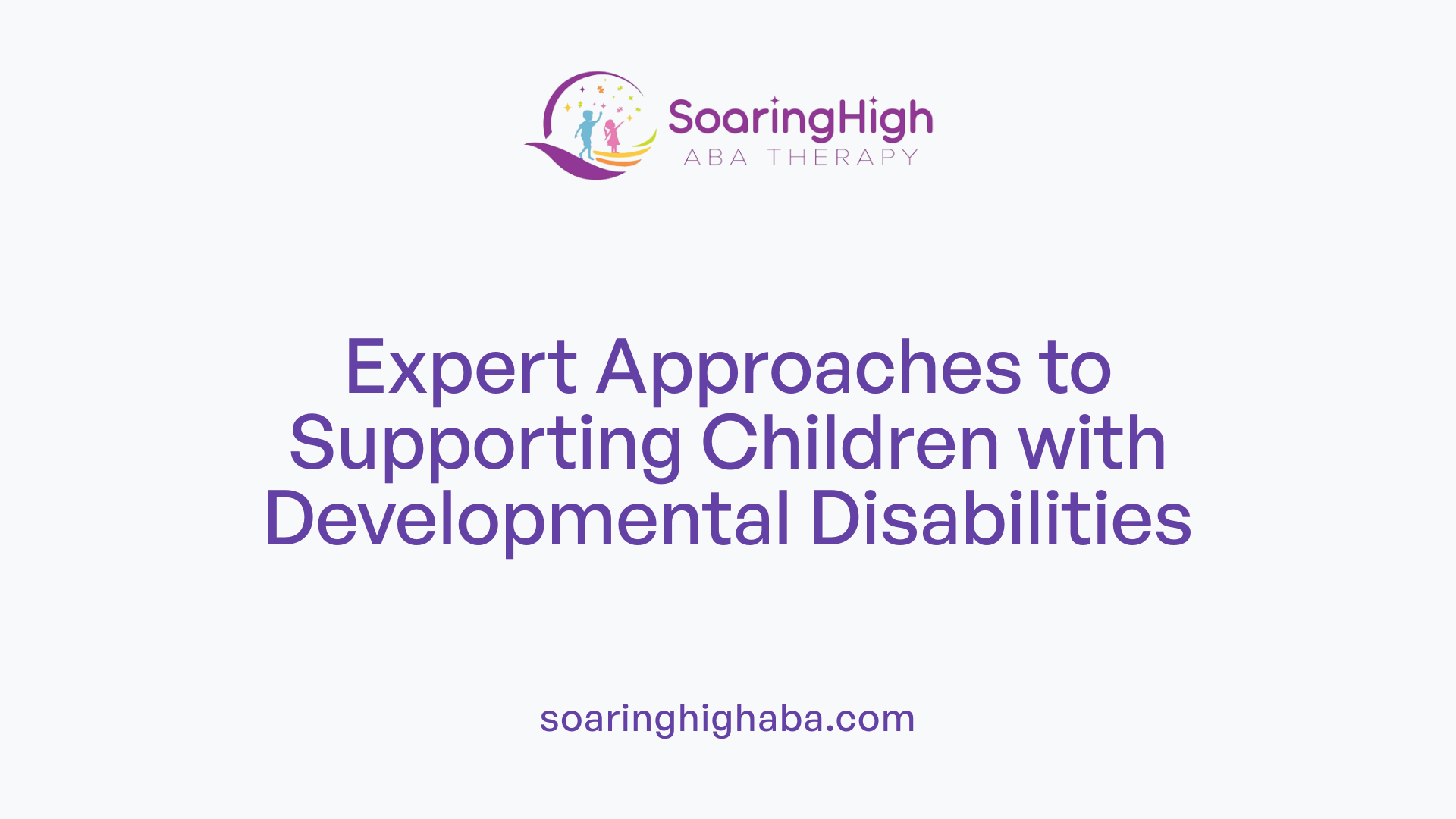 Expert Approaches to Supporting Children with Developmental Disabilities