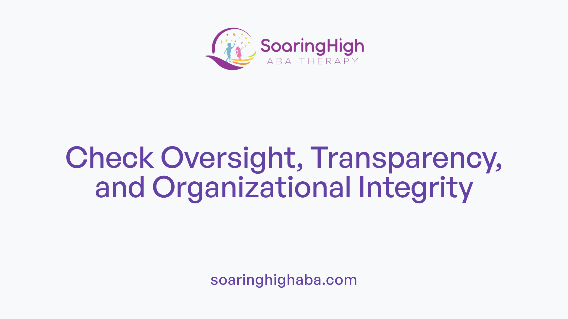 Check Oversight, Transparency, and Organizational Integrity