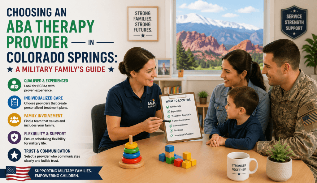 Choosing an ABA Therapy Provider in Colorado Springs: A Military Family’s Guide